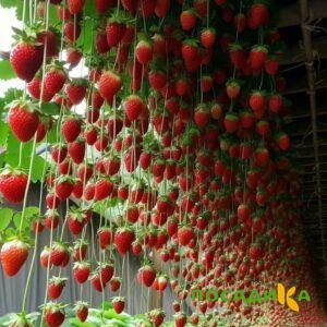 Клубника ампельная Анастасия купить по цене от 370р. в интернет-магазине «Посадика» с доставкой почтой в в Тихвине и по всей России – [изображение №1].